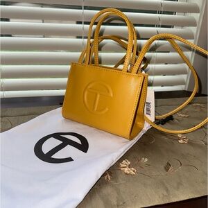 Telfar Mustard Small shopping bag